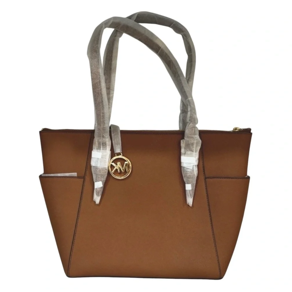 NWT🤩 MICHEAL KORS Marilyn Medium Saffiano Leather Tote Bag - Picture 1 of 7